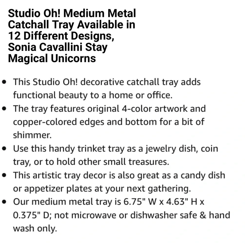 Studio Oh! Metal Catchall: Stay Magical